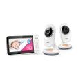 VTech BM5250N 5'' 2-Camera Full Colour Video Baby Monitor, White (BM5250N-2)
