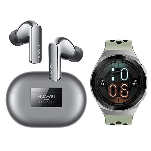 HUAWEI FreeBuds Pro 2 (Silver) + HUAWEI Watch GT 2e (Green): Dual-Speaker True Sound, Intelligent ANC 2.0/2-Week Battery Life, SpO2 and Heart Rate Monitoring [AU Version]