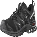 Salomon Women's XA PRO 3D GTX Trail Running and Hiking Shoe, Black/Black/Mineral Grey, 6.5 US