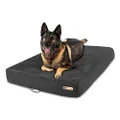 Big Barker 7" Pillow Top Orthopedic Dog Bed - XL Size - 52 X 36 X 7 - Charcoal Gray - for Large and Extra Large Breed Dogs (Sleek Edition)