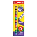 CRAYOLA 12ct Washable Paint Sticks, Less Mess Painting Alternative for Kids, Vibrant Colours with Smooth Laydown, Great for Art and Craft Activities and School Projects!, Multi