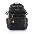 Itzy Ritzy Diaper Bag Backpack – Large Capacity Boss Plus Backpack Diaper Bag Featuring 19 Pockets, Changing Pad, Stroller Clips and Comfortable Backpack Straps, Mystic Black