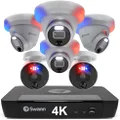 Swann 6 Camera 8 Channel 4K Ultra HD Pro Enforcer NVR Security System, SONVK-889804D2B-AU, Multicolor