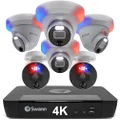 Swann 6 Camera 8 Channel 4K Ultra HD Pro Enforcer NVR Security System, SONVK-889804D2B-AU, Multicolor