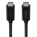 Belkin Thunderbolt 3 USB C to USB C 3.3ft/1M Long Data Transfer Power Cable with 20 Gbps Data Transfer Speed & Up to 10 Gbps for USB3.1 Devices - Supporting Thunderbolt, 4K & Ultra HD Display (Black)