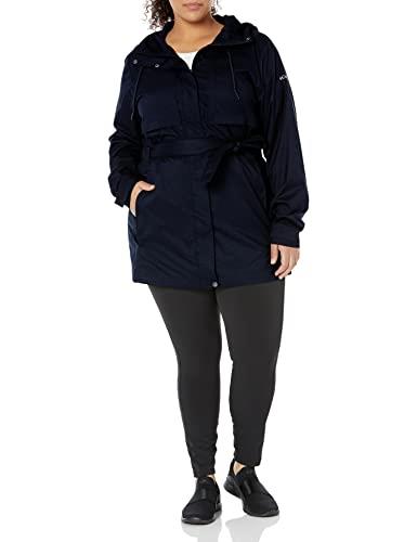 Columbia Women's Standard Pardon My Trench Rain Jacket, Dark Nocturnal, Medium