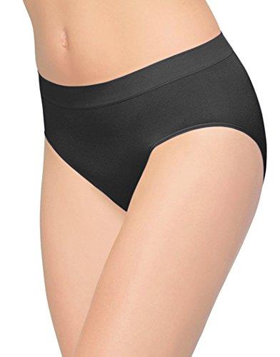 Wacoal Women's B-Smooth Brief Panty, Black, 2X-Large
