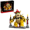 LEGO® Super Mario™ The Mighty Bowser™ 71411 Building Kit; Collectible Set for Adult Fans; Features Button-Activated Head-and-Neck Movement and a Fireball Launcher, Plus a Battle Platform for Display
