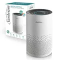 Sunbeam Fresh Control Air Purifier with Air Quality Sensor and Indicator| 4-Stage Purification with True HEPA Filter & Ioniser, White, SAP0950WH