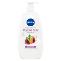 NIVEA Passionfruit & Monoi Oil Body Wash (1L), Rich Lather Shower Gel for Healthy Moisturised Skin, Shower Cream with Fresh Mild Scent for Effective Body Cleansing, detox cleanse, best body wash, soap free body wash