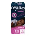 Huggies DryNites Night Time Pants for Girls 8-15 Years (27-57kg) 8 Count