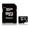 Silicon Power Elite Micro SDXC UHS-1 Card, 64GB