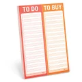 Knock Knock to Do/to Buy Perforated Note Pad, to Do List & Shopping List Notepad & Skinny Pad, 60 Perforated Sheets, 6 x 9-inches