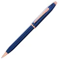 Cross Century II Refillable Ballpoint Pen, Medium Ballpen, Includes Luxury Gift Box - Translucent Cobalt Blue Lacquer