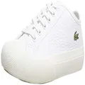 Lacoste Women's Topskill 0721 1 CFA Sneaker, White/Off White, 9 US