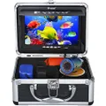 Eyoyo Portable 7 inch LCD Monitor Fish Finder Waterproof Underwater HD 1000TVL Fishing Camera 15m Cable 12pcs IR Infrared LED for Ice,Lake and Boat Fishing