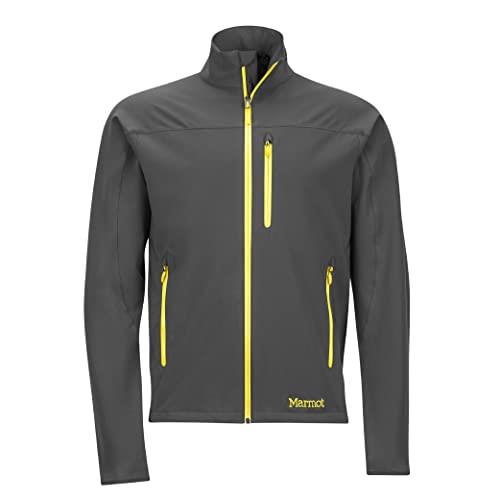 MARMOT Men's Tempo Jacket, Warm Breathable Water-Resistant Softshell, Slate Grey, Small