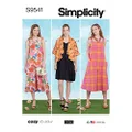 Simplicity S9541 Misses' Sewing Pattern Jumpsuits, Dress and Jacket, Size 8-10-12-14-16