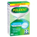 Polident Whitening Denture Cleaner Daily Cleanser for Partials/Dentures, 66 Pack