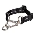 Rogz Control Obdeience Chain Dog Collar Black Small