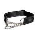 Rogz Control Obdeience Chain Dog Collar Black XXL