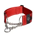 Rogz Control Obdeience Chain Dog Collar Red XXL