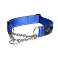Rogz Control Obdeience Chain Dog Collar Blue XXL
