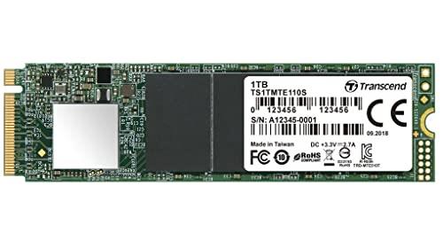 Transcend MTE110S 1TB NVMe PCIe Gen3x4 M.2 2280 Internal Solid State Drive(SSD) 3D TLC NAND (TS1TMTE110S)