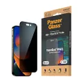 PanzerGlass™ Privacy Screen Protector for iPhone 14 Pro Max - Ultra-Wide Fit and scratch-resistant tempered glass iPhone screen and privacy protector - with mounting aid for easy installation