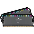 CORSAIR Dominator Platinum RGB DDR5 32GB (2x16GB) DDR5 6000 (PC5-48000) C36 1.35V Optimized for AMD, Black (CMT32GX5M2D6000Z36)