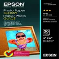 Epson 4" x 6" Photo Paper Glossy - 20 Sheets (200gsm), C13S042546