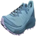 Salomon Women's Sense Ride 4 Trail Running Shoes, Delphinium Blue/Mallard Blue/Lavender, 8 UK/9.5 US