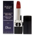 Dior Christian Rouge Couture Lipstick Metallic - 999 Red For Women 0.12 oz Lipstick (Refillable)