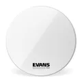 Evans MS1 White Marching Bass Drum Head, 20 Inch