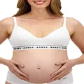 Bonds Womens Maternity Wirefree Contour Bra, White, (14) 36C