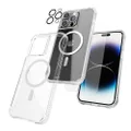 Case-Mate [3 in 1 Protection Pack - iPhone 14 Pro Case (Tough Clear), Tempered Glass & Lens Protector - 15ft Drop Protection, Compatible with MagSafe & Wireless Charging - Shockproof, Anti Yellowing