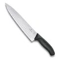 Victorinox Swiss Classic Classic Fluted Blade Carving Knife, Black, 6.8023.25B