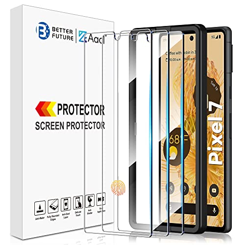 AACL 3 Pack for Google Pixel 7 Screen Protector Tempered Glass 9H 5G