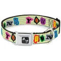 Buckle-Down Seatbelt Buckle Dog Collar - Punk You Legal Pad/Full Color - 1" Wide - Fits 15-26" Neck - Large