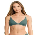 Maaji Women's Eucaliyptus Green Ivy Fixed Triangle Bikini Top, Green, Small