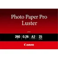 Canon LU101A2 260 GSM Smooth Texture Luster Photo Paper, A2 Size (25 Sheets)