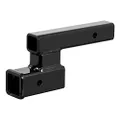 CURT 45798 Trailer Hitch Adapter, 2-Inch Receiver, 4-in Drop or Rise, 7,500 lbs, Black