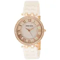 Anne Klein Women's AK/2130RGLP Crystal-Accented Rose Gold-Tone and Light Pink Ceramic Bracelet Watch