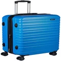 Amazon Basics Hardside Expandable Spinner Suitcase, Light Blue, 68cm