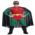 Rubie's Mens Classic Batman, Deluxe Robin Costume Party Supplies, Red/Green, Small US