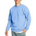 Hanes Men's EcoSmart Fleece Sweatshirt, Light Blue, Medium