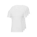 Hugo Boss Men's 3-Pack Regular Fit Cotton T-Shirt, White, Small
