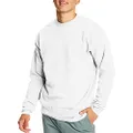 Hanes Men's EcoSmart Fleece Sweatshirt, White, Large