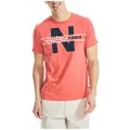 Nautica Men's Short Sleeve 100% Cotton Nautical Series Graphic Tee, Sailor Red, Large