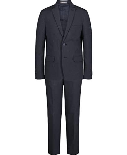 Van Heusen Mens Big 2-Piece Formal Business Suit Pants Set, Bank Blue, 12 US
